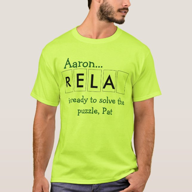 Camiseta Aaron está pronto para resolver o quebra-cabeça, (Frente)