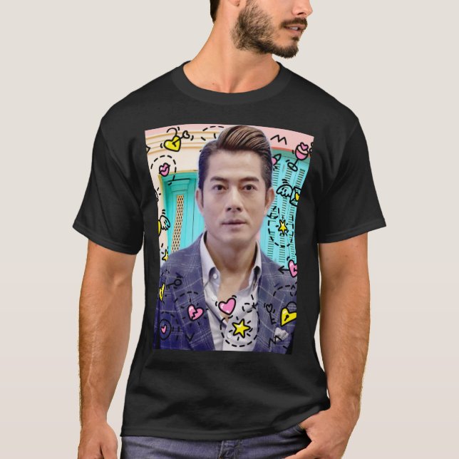 Camiseta Aaron Kwok disturbed by stickers of love2296png229 (Frente)