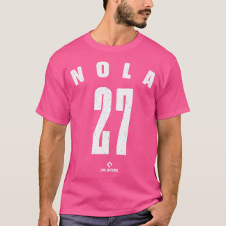 Camiseta Aaron Nola 27 Mlbpa Philadelphia Baseball Major Le