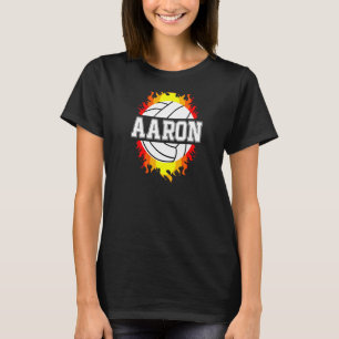 Camiseta Aaron Nome Jogador De Voleibol Ball E Net Spo