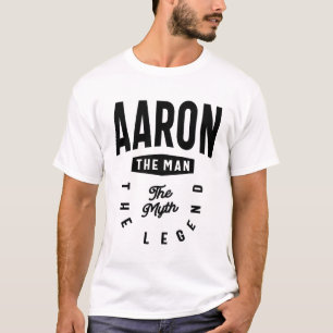 Camiseta Aaron O Homem O Mito A Legenda Nome Aaron