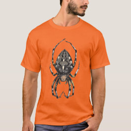 Camiseta Aart Barn Aranha Colorida Laranja
