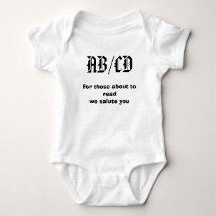 Camiseta AB/CD, para aqueles aproximadamente à saudação
