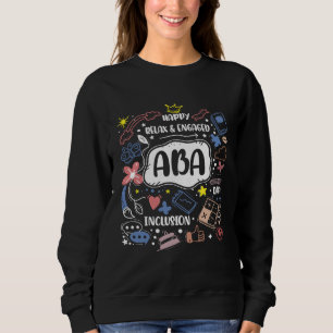 Camiseta ABA Feliz Relaxado Engajado para Terapeutas ABA