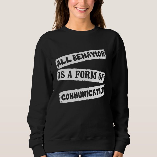 Camiseta ABA Therapist All Behavior Is A Form Of Communicat (Frente)