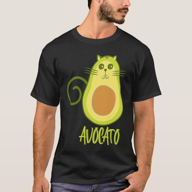 Camiseta Abacate  Abacate  Gato e Veganos (Frente)