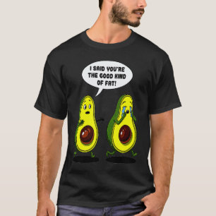 Camiseta Abacate Bom Tipo Gordura Trocadilho Alimentação Sa