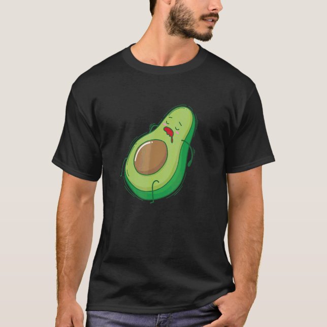 Camiseta Abacate Dormindo E Tirando Um Cochilo (Frente)