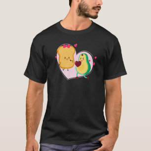 Camiseta Abacate e Torrada Abacate Fofo Comida Vegana