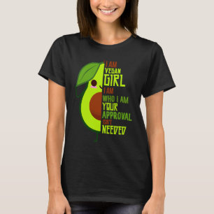 Camiseta Abacate  Eu Sou Garota Vegana Verde Vegetariana He