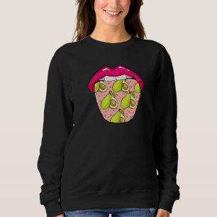 Camiseta Abacate Língua Legumes Guacamole Vegano Vegetarian