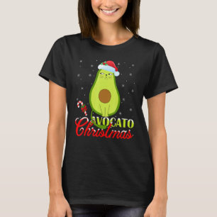 Camiseta Abacate Luzes de Natal Papai Noel Abacate Gato Nat