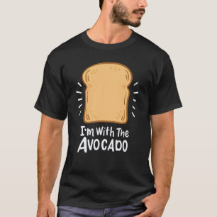 Camiseta Abacate Para Torrada Vegana Estou Com O Abacate