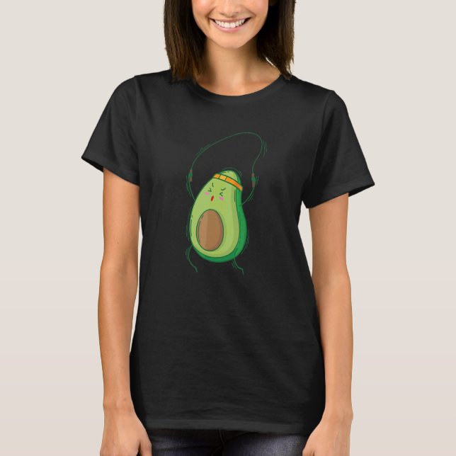 Camiseta Abacate Salta Com Uma Corda de Pular (Frente)