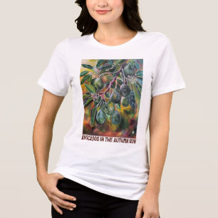 Camiseta Abacates ao Sol de Outono Pintura de Alfred Fox