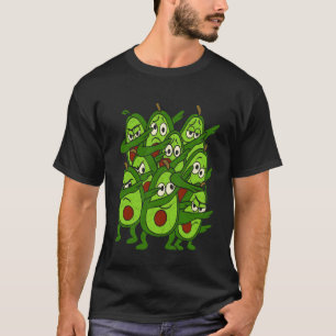 Camiseta Abacates engraçados fazendo Dab Frutas Fofo Dança