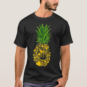 Camiseta Abacaxi Abacaxi Forma Abacaxi Tropi
