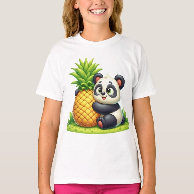 Camiseta Abacaxi amoroso da Panda (Frente)