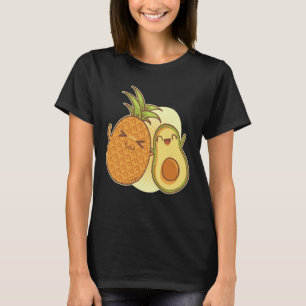 Camiseta Abacaxi Avocado Vegetais Frutas Vegan Tropical