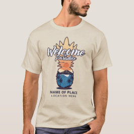 Camiseta Abacaxi - Bem-vindo à roupa de texto personalizada