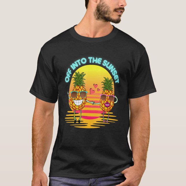 Camiseta Abacaxi com óculos escuros (Frente)