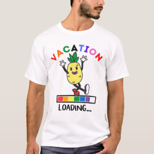 Camiseta Abacaxi Dançante Engraçado Carregando Abacaxi