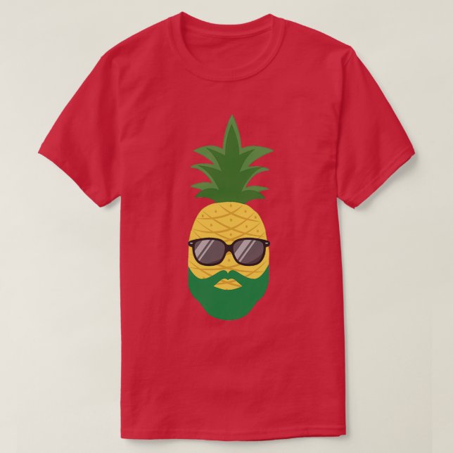 Camiseta Abacaxi de barba (Frente do Design)