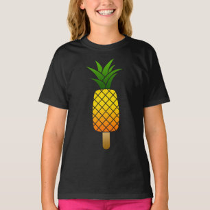 Camiseta Abacaxi de Gota de Gelo Engraçado Fruta de Verão R
