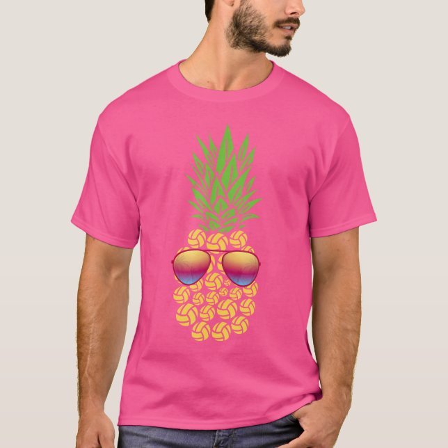 Camiseta Abacaxi de Voleibol de Praia Vo (Frente)