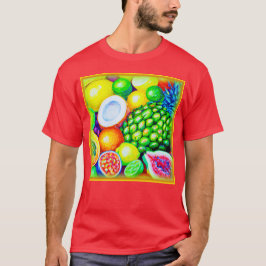 Camiseta Abacaxi e Frutas tropicais. Comprar Agora