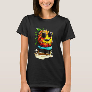 Camiseta Abacaxi engraçado para homens Fruta de abacaxi