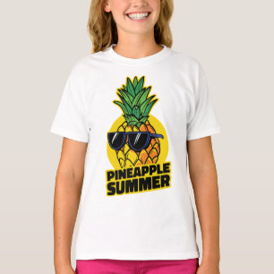 Camiseta Abacaxi Ensolarado: Vibrações de Verão com Óculos 