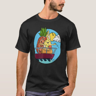 Camiseta Abacaxi Na Pizza Foodie Dia de os namorados Proibi