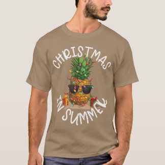 Camiseta Abacaxi Natal na família Summer
