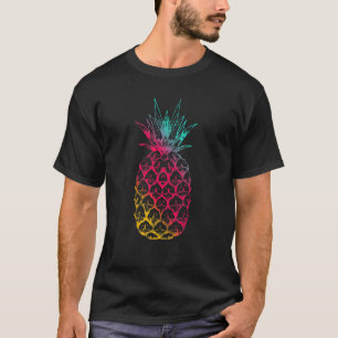 Camiseta Abacaxi No Festival de Cores Técnicas Sintetizador