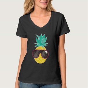 Camiseta Abacaxi Óculos de sol Aloha Beaches Hipster Havaí