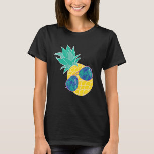 Camiseta Abacaxi Óculos de sol Aloha Beaches Hipster Havaí