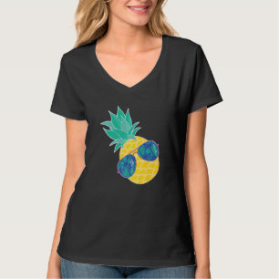 Camiseta Abacaxi Óculos de sol Aloha Beaches Hipster Havaí