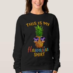 Camiseta Abacaxi Óculos De Sol Aloha Hawaii Beach Este É O