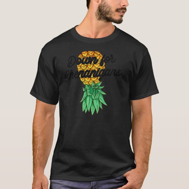 Camiseta Abacaxi Para Baixo Para Shenanigans Funny S (Frente)
