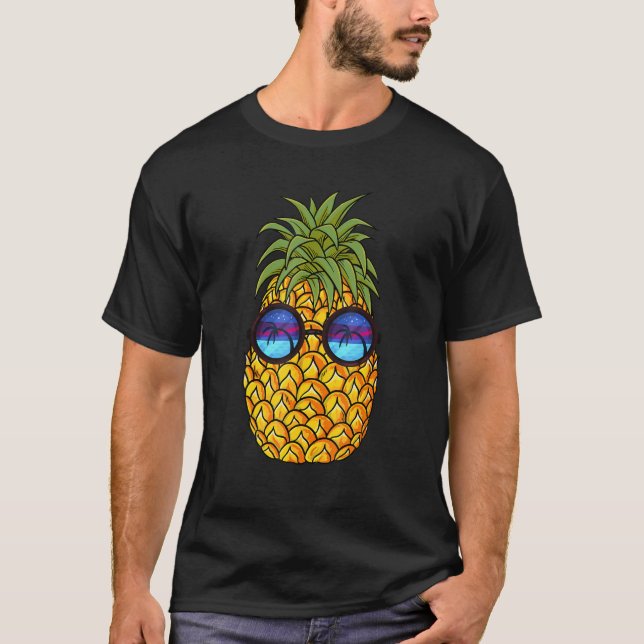 Camiseta Abacaxi Sunglass Aloha Beaches Havaiano (Frente)