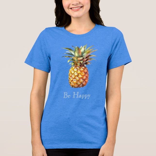 Camiseta Abacaxi tropical feliz (Frente)
