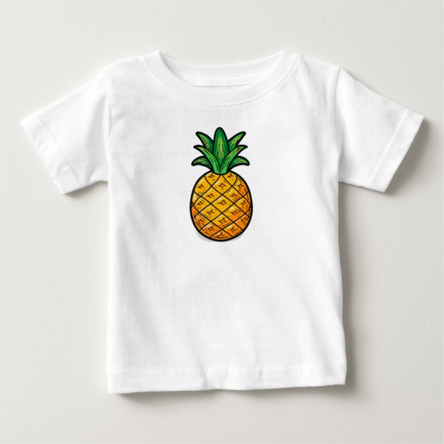Camiseta Abacaxi tropical: Flavor do Verão (Frente)