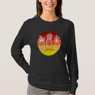Camiseta Abacaxis Bonitos Adoram Coração Vintagem Doce Retr
