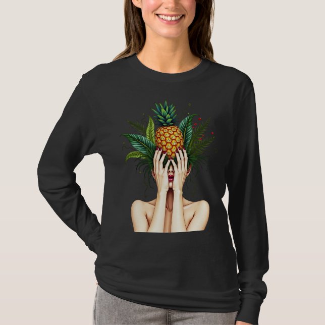 Camiseta Abacaxis estão na minha cabeça (Frente)
