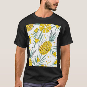 Camiseta Abacaxis suculentos: padrão de safra brilhante.