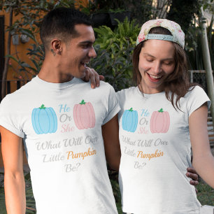 Camiseta Abaixamento de Abóbora Sexo Revelar Camisa-T