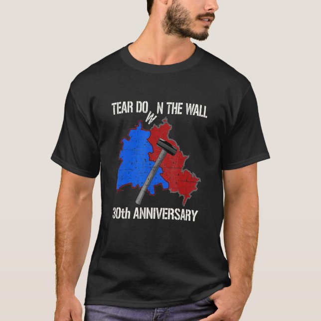 Camiseta Abaixe o 30 do Muro de Berlim (Frente)