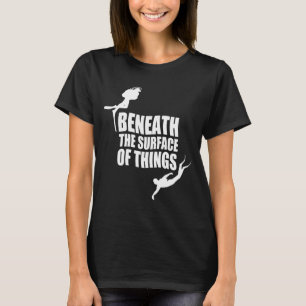 Camiseta Abaixo Da Superfície   Cotação Divisória Scuba