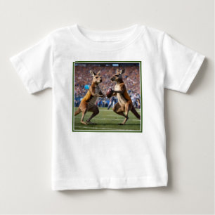 Camiseta "Abaixo Em Ação: Kangaroos Jogando Regras Aussie